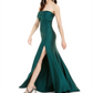 Jump Women's Satin Long Evening Dress Green Size 3