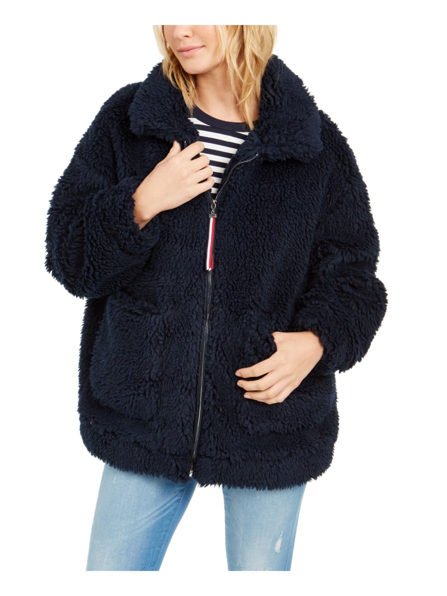 Tommy Hilfiger Women's Sherpa Coat Size S