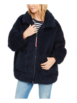 Tommy Hilfiger Women's Sherpa Coat Size S