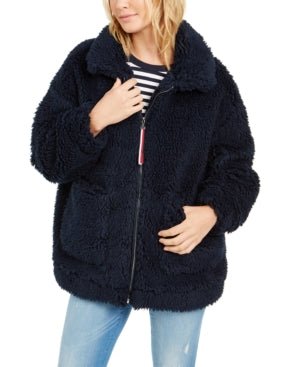 Tommy Hilfiger Women's Sherpa Coat Size S