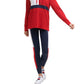 Tommy Hilfiger Women's Sport Colorblock Lightweight Flag T-Shirt Red Size Medium