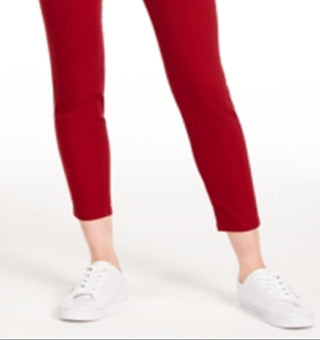 Tommy Hilfiger Women's Tribeca Skinny Cropped Jeans Red Size 4