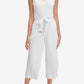 Tommy Hilfiger Women's Belted Cropped Jumpsuit White Size 16