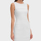 Tommy Hilfiger Women's Circle Trim Dress White Size 14
