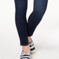 Tommy Hilfiger Women's Denim Pocketed Pull On Slimming Skinny Jeans Blue Size 12
