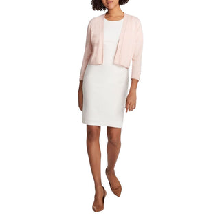 Tommy Hilfiger Women's Button Sleeve Cardigan Pink Size Medium