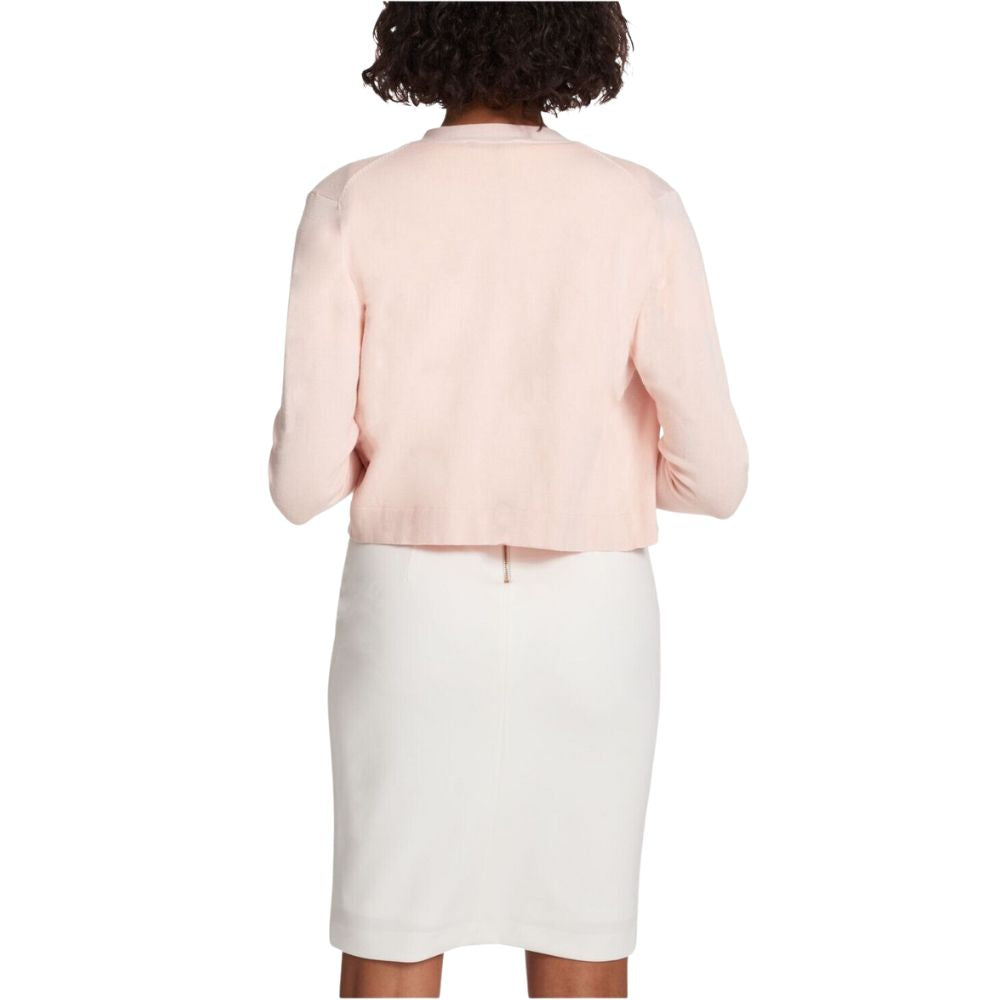 Tommy Hilfiger Women's Button Sleeve Cardigan Pink Size Medium