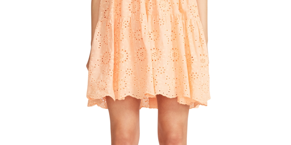Steve Madden Women's The Papaya Babydoll Dress Orange Size Medium