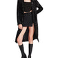 Steve Madden Show Stopper Sequin Duster Jacket Black