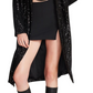 Steve Madden Show Stopper Sequin Duster Jacket Black