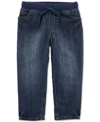 Carter's Toddler Boy's Cotton Drawstring Jeans Blue Size 5T