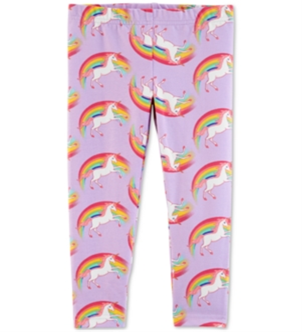Carter's Toddler Girl's Rainbow Unicorn Leggings Purple Size 2T