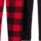 Carter's Toddler Girl's 2 Pk Buffalo Check & Sparkle Fleece Leggings Black Size 3T