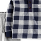Carter's Toddler Boy's 2 Pc Plaid Fleece Top & Jogger Pants Set Blue Size 2T