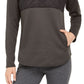 32 Degrees Women's Quilted Mockneck Pullover Grey Size Small