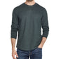 Weatherproof Vintage Men's Long Sleeve Brushed Jersey Crew Neck T-Shirt Green Size Large