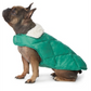 32 Degrees Women's Fleece Collar Quilted Dog Coat Green Size Large