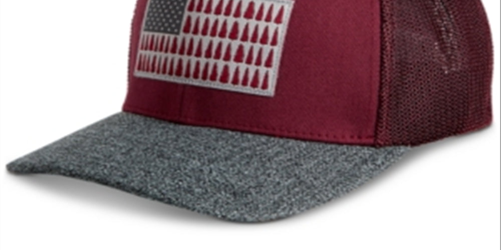 Columbia Men's Mesh Tree Flag Ball Cap Red Size Large