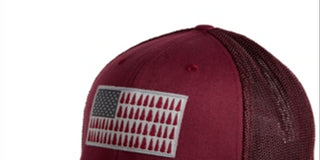 Columbia Men's Mesh Tree Flag Ball Cap Red Size Small