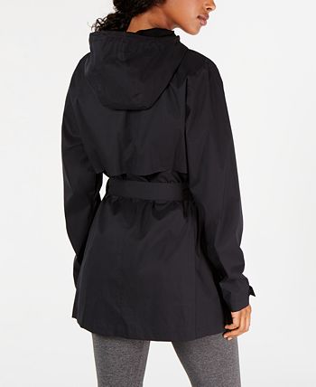 Columbia Women's Pardon My Trench Water Resistant Rain Jacket Black Size Large