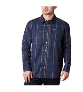 Columbia Men's Vapor Ridge Iii Plaid Shirt Blue Size X-Large