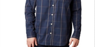 Columbia Men's Vapor Ridge Iii Plaid Shirt Blue Size X-Large