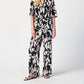 Joseph Ribkoff - Abstract Print Woven Wide-Leg Pants