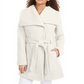 Madden Girl Juniors' Asymmetrical Belted Wrap Coat Size LARGE