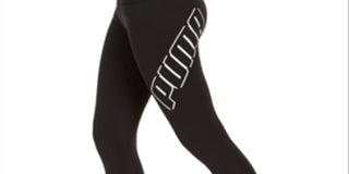 Puma Women's Modern Sport Logo Leggings Black Size Large