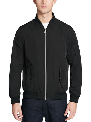 Calvin Klein Men's Flight Bomber Jacket Black Size Large