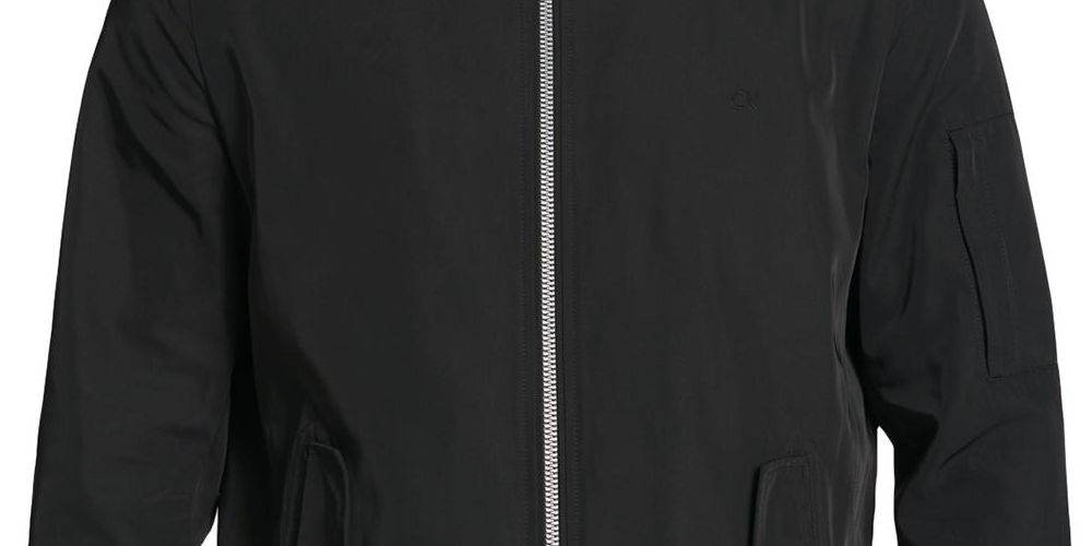 Calvin Klein Men's Flight Bomber Jacket Black Size Large