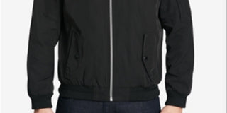 Calvin Klein Men's Flight Bomber Jacket Black Size Large