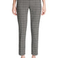 Calvin Klein Women's Plaid Ankle Pants Gray Size 16