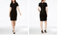 Calvin Klein Women's SeaScuba Crepe Sheath Dress Black Size 14
