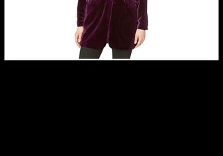 Calvin Klein Women's Amethyst Knit Button Front Jacket Size 4