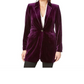 Calvin Klein Knit Button Front Jacket (Amethyst) Women's Jacket