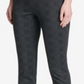 Calvin Klein Women's Pull On Stretch Cropped Glen Plaid Pants Gray Size Medium