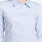 Calvin Klein Women's Cuffed Collared Button Up Top Blue Size 2 Petite