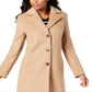 Calvin Klein Women's Single Breasted Coat Brown Size 14