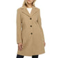Calvin Klein Women's Single Breasted Coat Brown Size 4