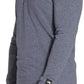 The North Face Men's Tnf Terry Ls Henley Heather Sweatshirt Blue Size Small