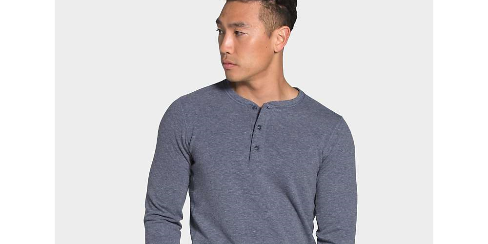 The North Face Men's Tnf Terry Ls Henley Blue
