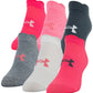 Under Armour Women's Essential 6 Pairs Show Socks Pink Size 6-9