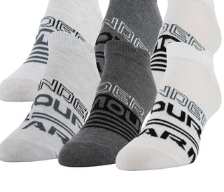 Under Armour Men's Ua Essential No Show Socks Gray Size 6-9