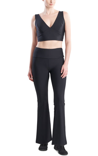 Josie Natori Women's Solstice Cami Cropped Top Black Size Small