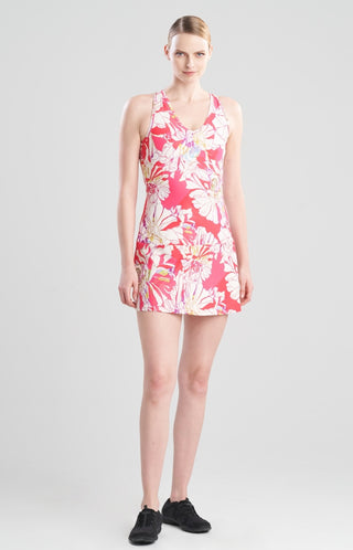 Josie Natori Women's Solstice Back Cutout Dress Pink Size Large