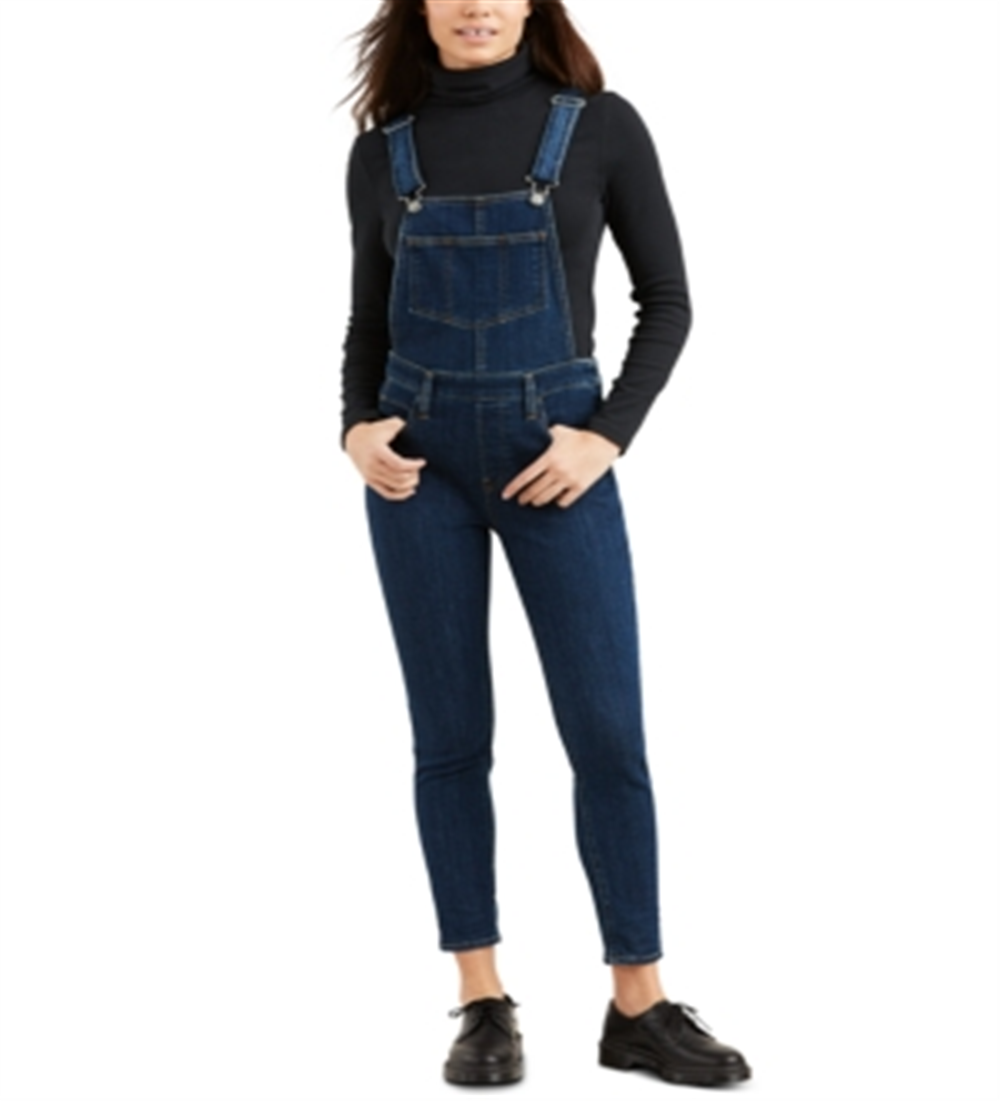 Levi's Women's Skinny Overalls Blue Size 27
