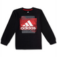 adidas Little Boy's Field Court Print Cotton T-Shirt Black Size 7