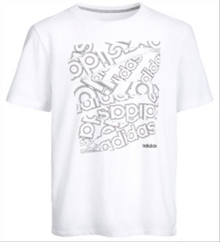 adidas Boy's Core Graphic T-Shirt White Size X-Large