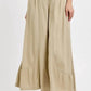 Risen - Shirring Detail Wide Leg Pants